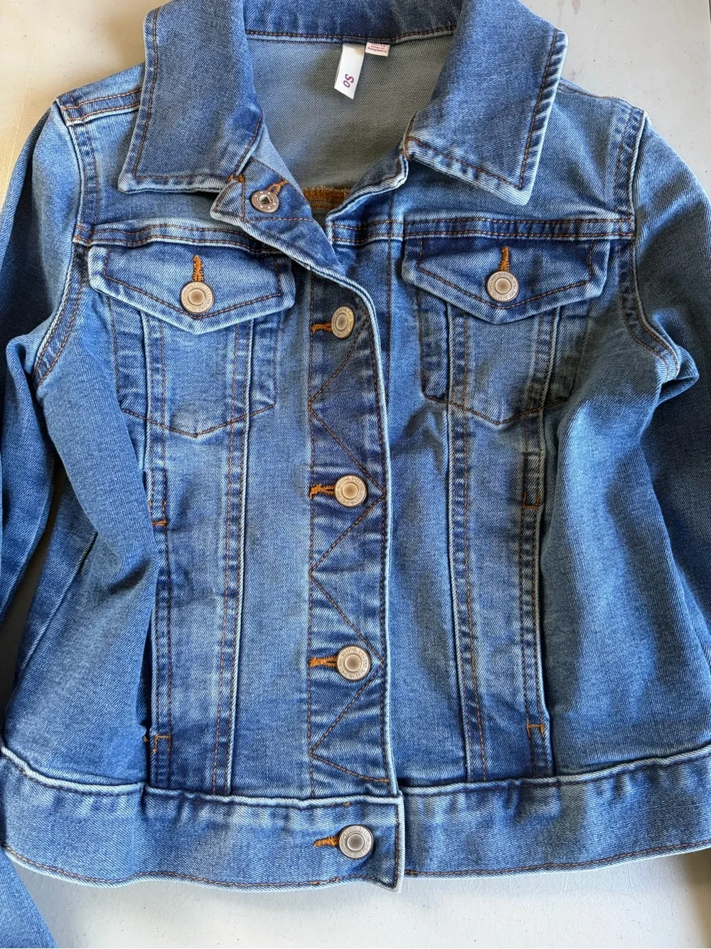 Kids Blue Denim Jacket - Classic Button-Up size 10/12